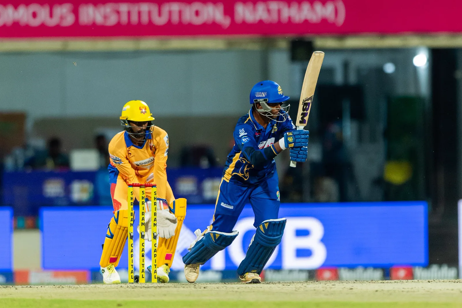 Madurai Panthers player against Dindigul Dragons