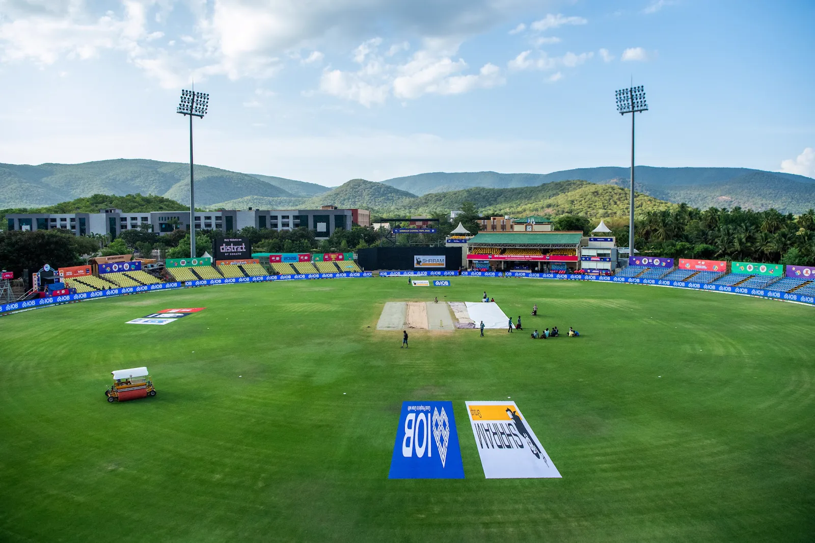 NPR College Ground prepared for Madurai Panthers against Salem Spartans