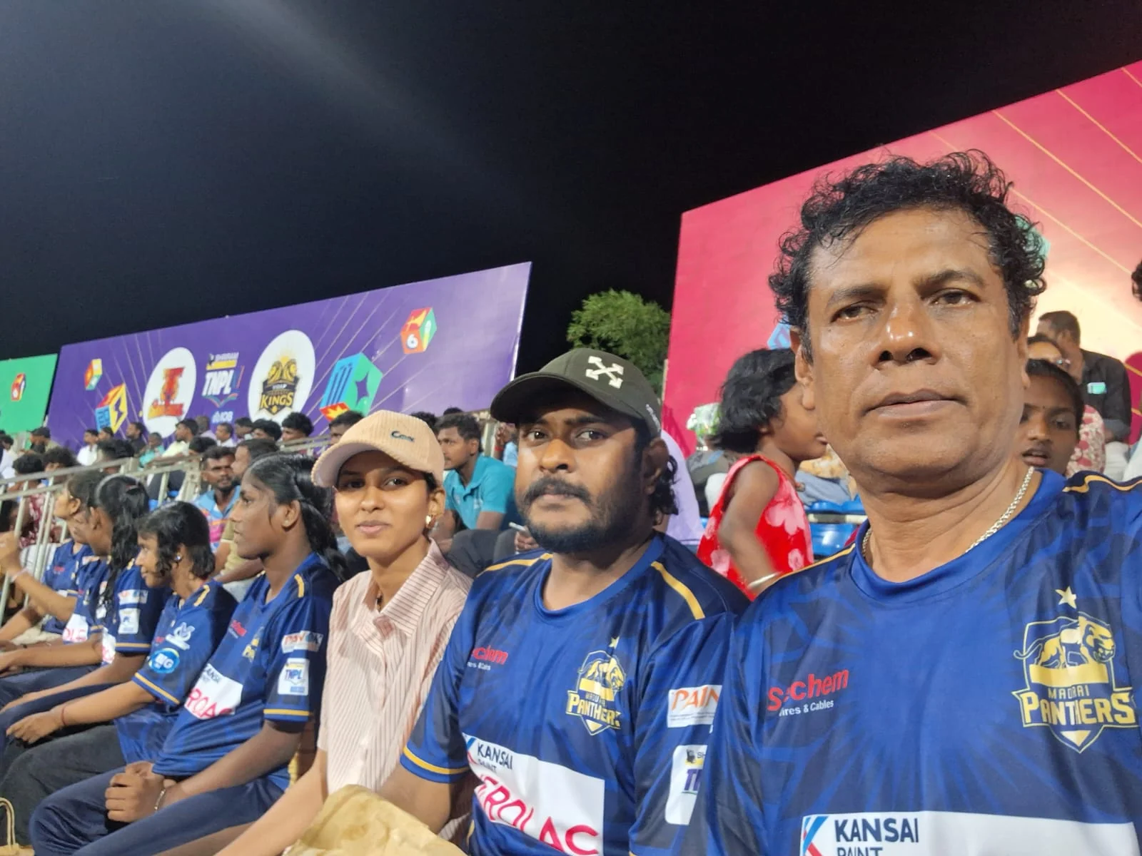 Guests and Panthers representatives together at the stadium